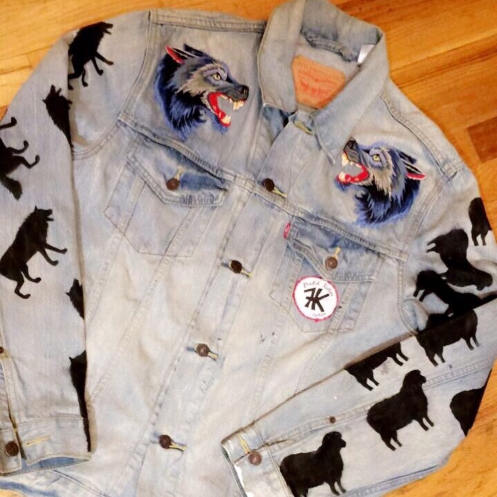 Levi custom denim jacket